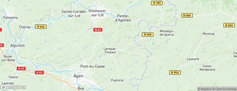 Cassignas, France Map