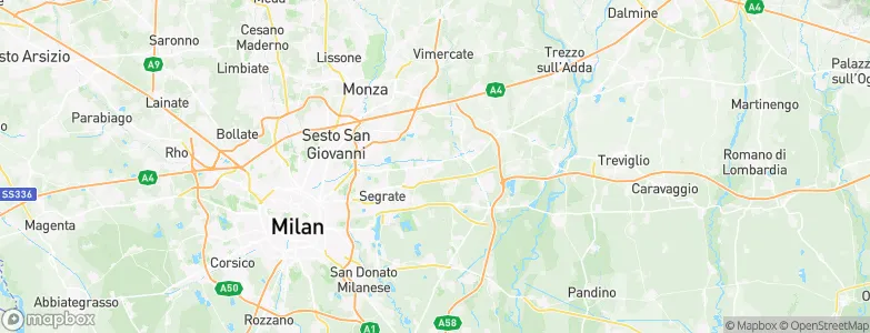 Cassina de' Pecchi, Italy Map