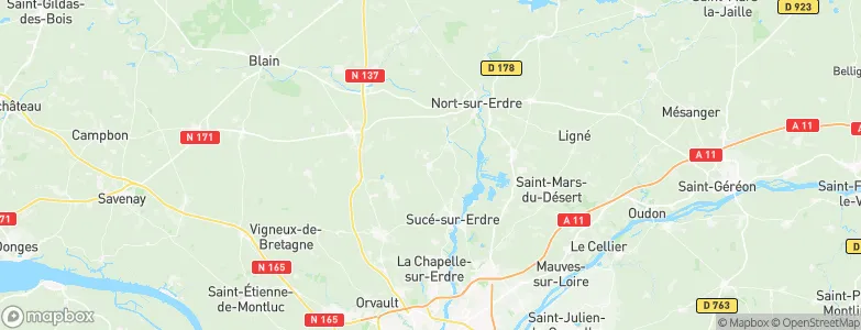 Casson, France Map