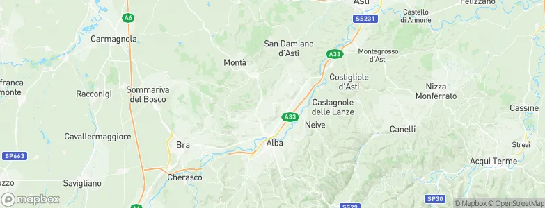 Castagnito, Italy Map