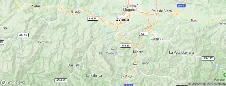 Castandiello, Spain Map