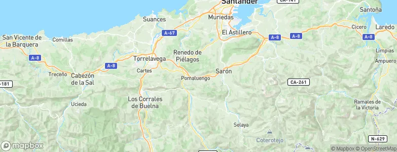 Castañeda, Spain Map