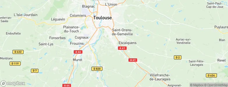Castanet-Tolosan, France Map