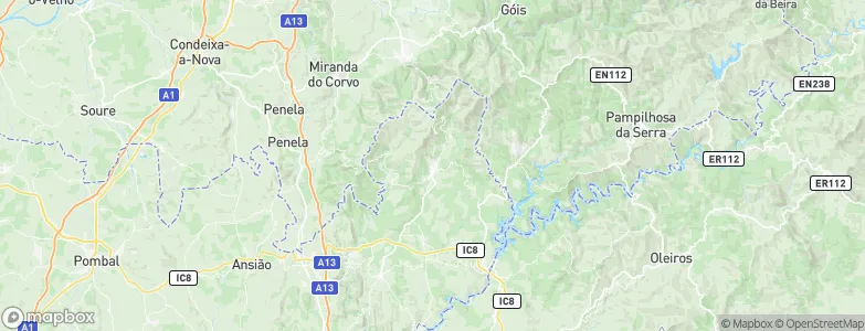 Castanheira de Pêra, Portugal Map
