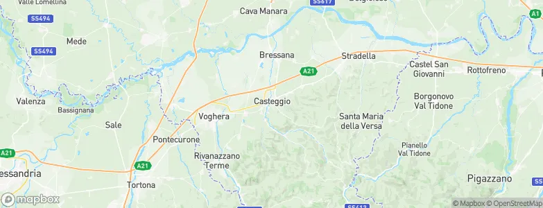 Casteggio, Italy Map
