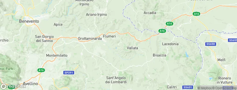 Castel Baronia, Italy Map