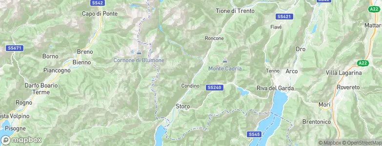 Castel Condino, Italy Map