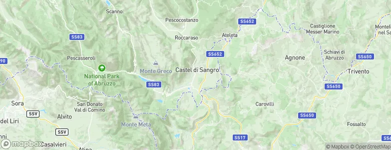 Castel di Sangro, Italy Map