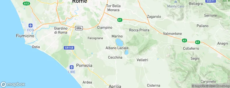 Castel Gandolfo, Italy Map