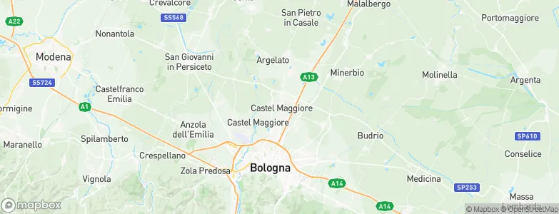Castel Maggiore, Italy Map