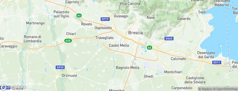 Castel Mella, Italy Map