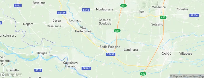 Castelbaldo, Italy Map