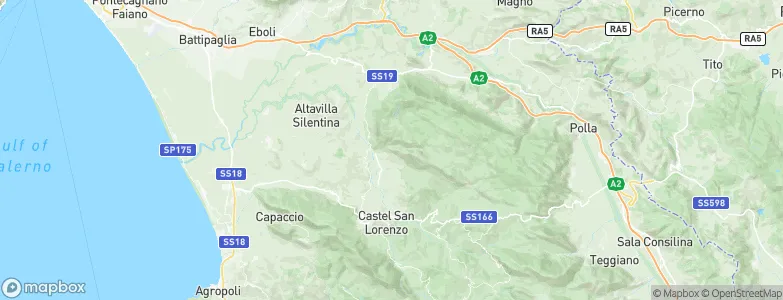 Castelcivita, Italy Map
