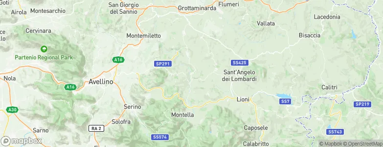 Castelfranci, Italy Map