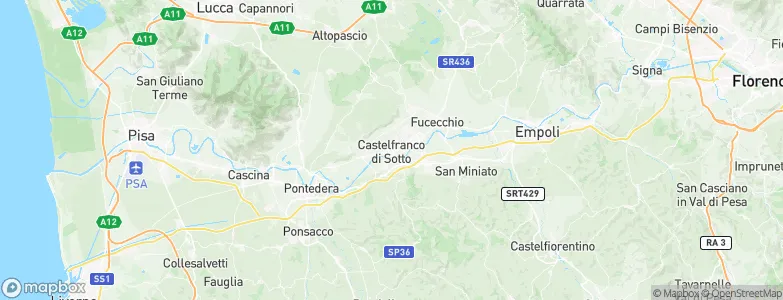 Castelfranco di Sotto, Italy Map