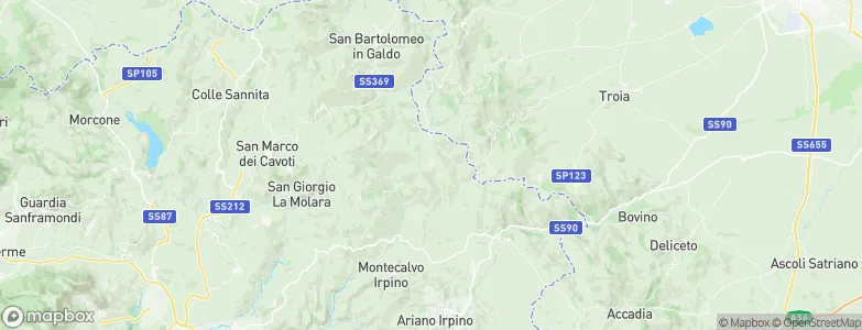Castelfranco in Miscano, Italy Map
