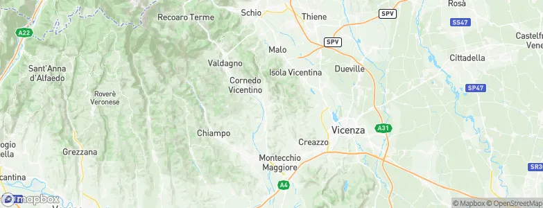 Castelgomberto, Italy Map