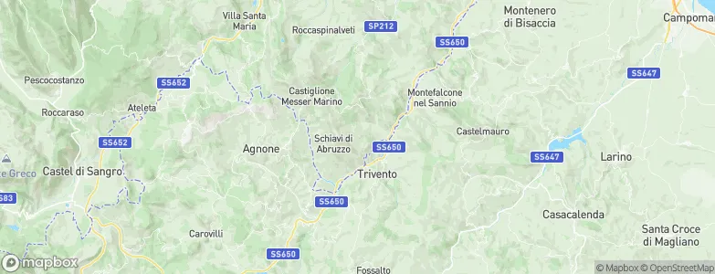 Castelguidone, Italy Map