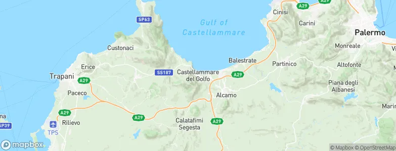 Castellammare del Golfo, Italy Map
