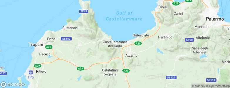 Castellammare del Golfo, Italy Map