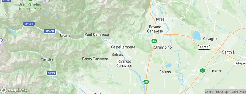 Castellamonte, Italy Map