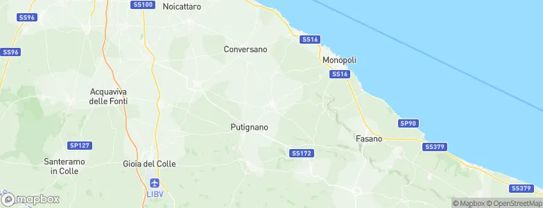 Castellana Grotte, Italy Map