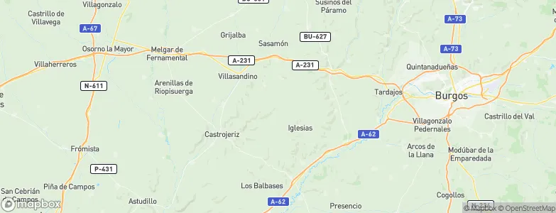 Castellanos de Castro, Spain Map