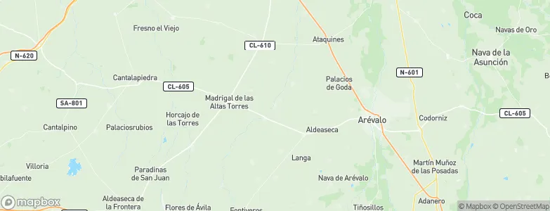 Castellanos de Zapardiel, Spain Map