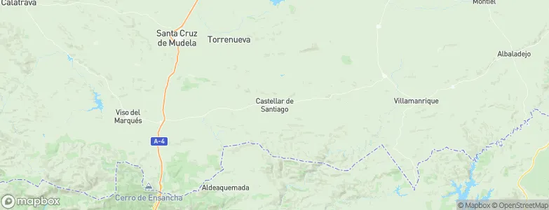 Castellar de Santiago, Spain Map