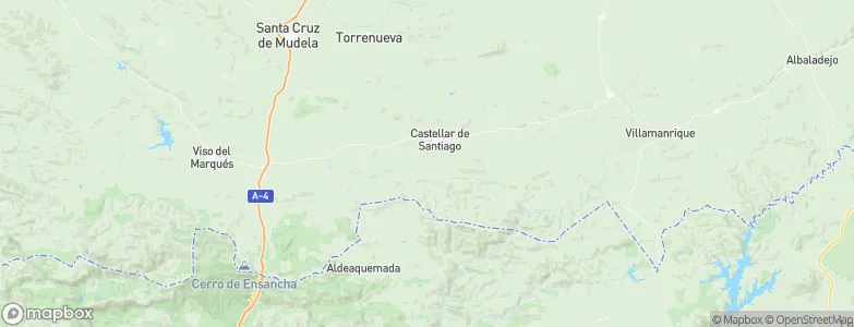 Castellar de Santiago, Spain Map