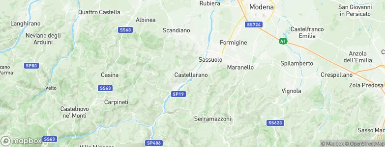 Castellarano, Italy Map