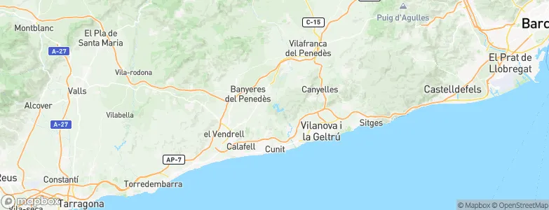 Castellet, Spain Map
