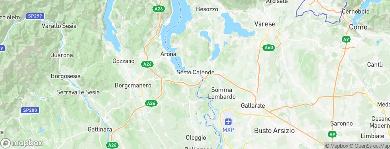 Castelletto sopra Ticino, Italy Map