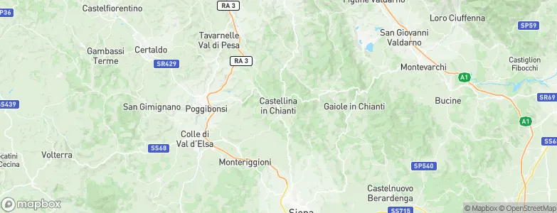 Castellina in Chianti, Italy Map