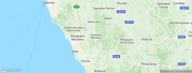 Castellina Marittima, Italy Map