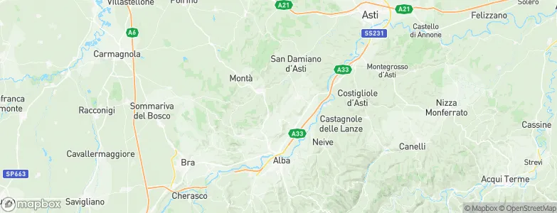 Castellinaldo, Italy Map