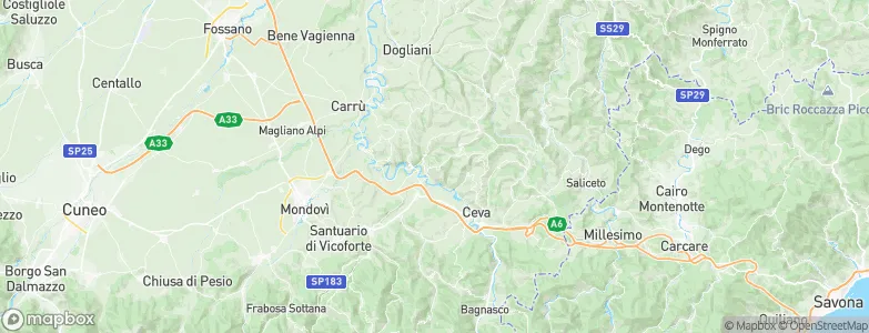 Castellino Tanaro, Italy Map