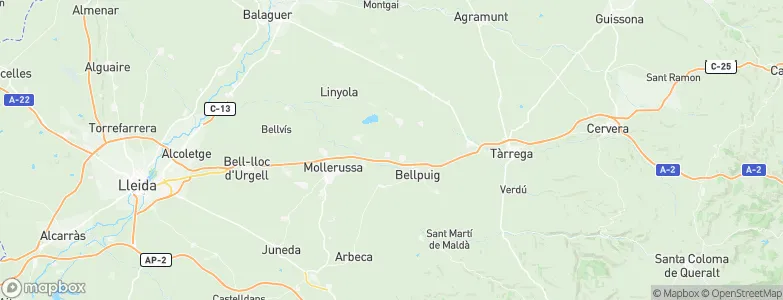 Castellnou de Seana, Spain Map