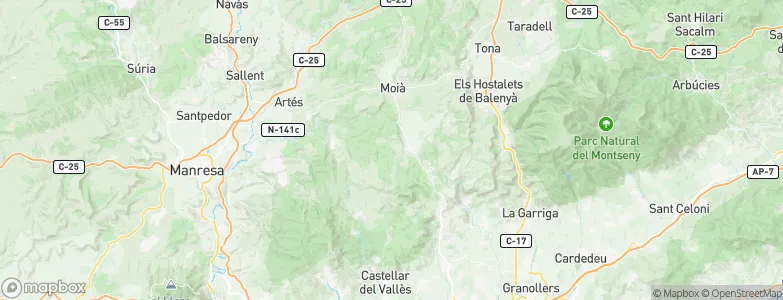 Castellterçol, Spain Map