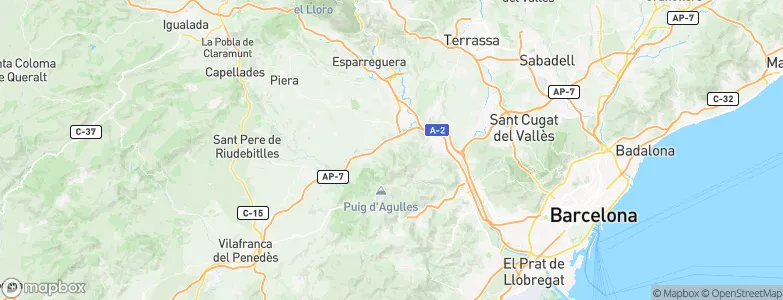 Castellví de Rosanes, Spain Map