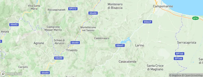 Castelmauro, Italy Map
