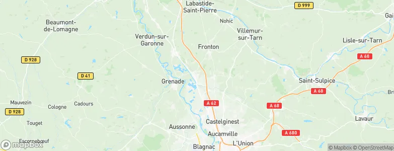 Castelnau-d’Estrétefonds, France Map