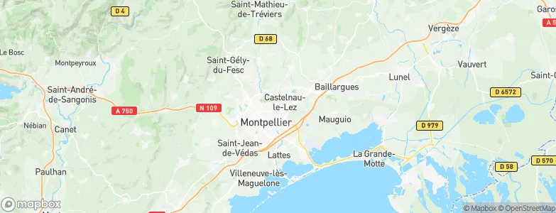 Castelnau-le-Lez, France Map