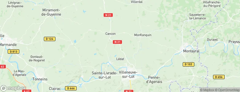 Castelnaud-de-Gratecambe, France Map