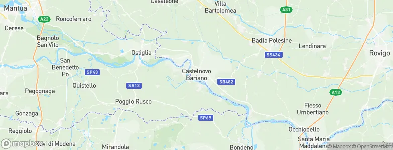 Castelnovo Bariano, Italy Map