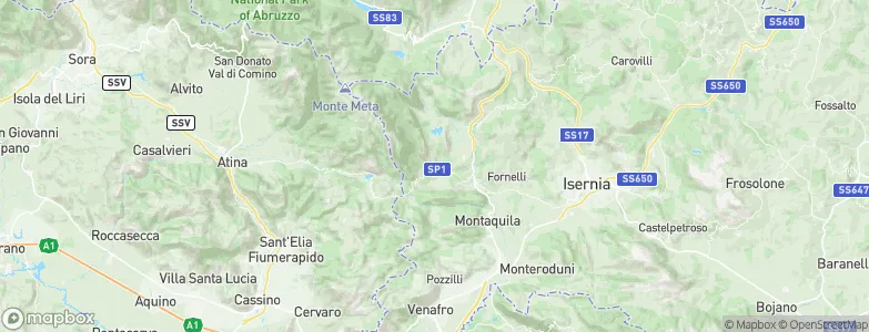 Castelnuovo al Volturno, Italy Map