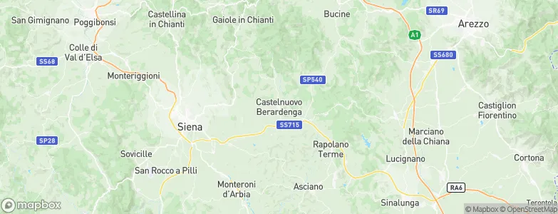Castelnuovo Berardenga, Italy Map
