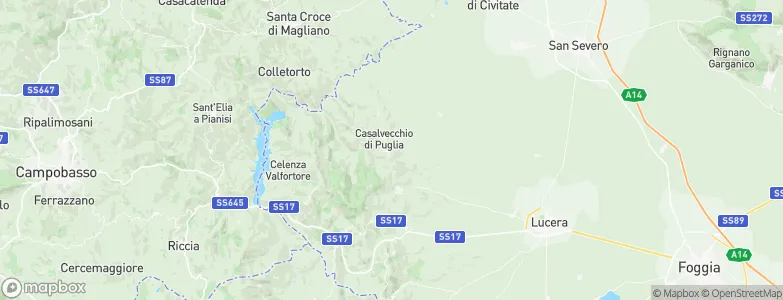 Castelnuovo della Daunia, Italy Map