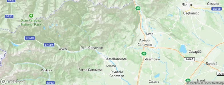 Castelnuovo Nigra, Italy Map