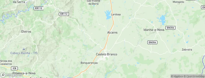 Castelo Branco Municipality, Portugal Map